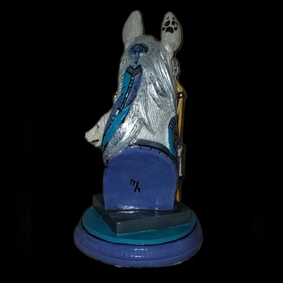 Spirit Horse Howling Wolf Bust Statue